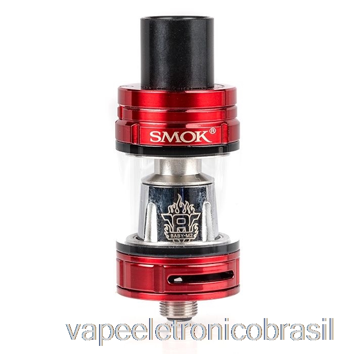Vape Recarregável Smok Tfv8 Baby Besta Tanque Vermelho